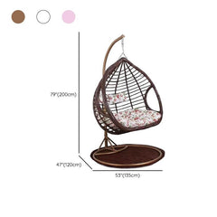 Metal Porch Swing with Stand & Cushions for 2-seater, Stand & Chain Included Porch Swings