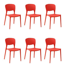 Modern Scandinavian Style Stackable Plastic & Acrylic Side Chair Dining Chairs