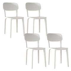 Nordic Backrest Stackable Acrylic Chair with Acrylic Legs for Dining Room Dining Chairs