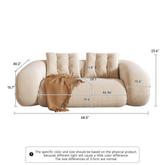 Bean Bag Style Pet-friendly Folding Floor Velvet Sleeper Sofa Bed
