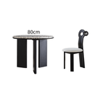 Round terrazzo table with easy-clean surface, perfect for small apartments