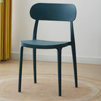 Modern Scandinavian dining chair made of plastic and acrylic, perfect for kitchen and dining areas