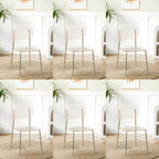 Transparent acrylic dining chair with modern design, perfect for living room and kitchen seating