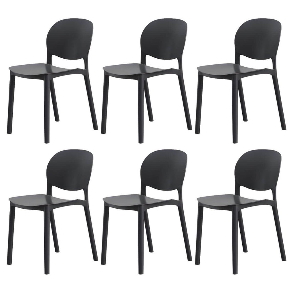 Stackable Nordic dining chair with acrylic legs and ergonomic backrest for modern dining rooms