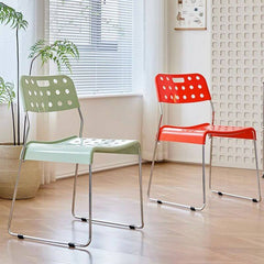 Modern Stackable Garden Kitchen & Dining Plastic & Acrylic Side Chair Dining Chairs