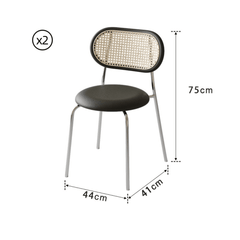 Sleek Black & White Terrazzo Dining Table – Modern Vintage Charm