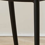 Low-back plastic and acrylic side chair with modern style for kitchen and dining areas