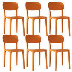Nordic Backrest Stackable Acrylic Chair with Acrylic Legs for Dining Room Dining Chairs
