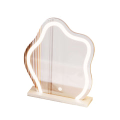 Irregular LED Light Makeup Mirror