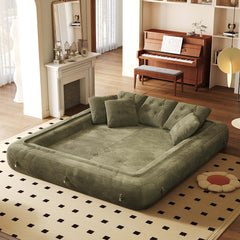 Cocochairs Corduroy Folding Sofa Bed – Pet-Friendly Floor Couch for Pets & People