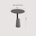 Modern terrazzo coffee table with stylish design, perfect for cozy living spaces