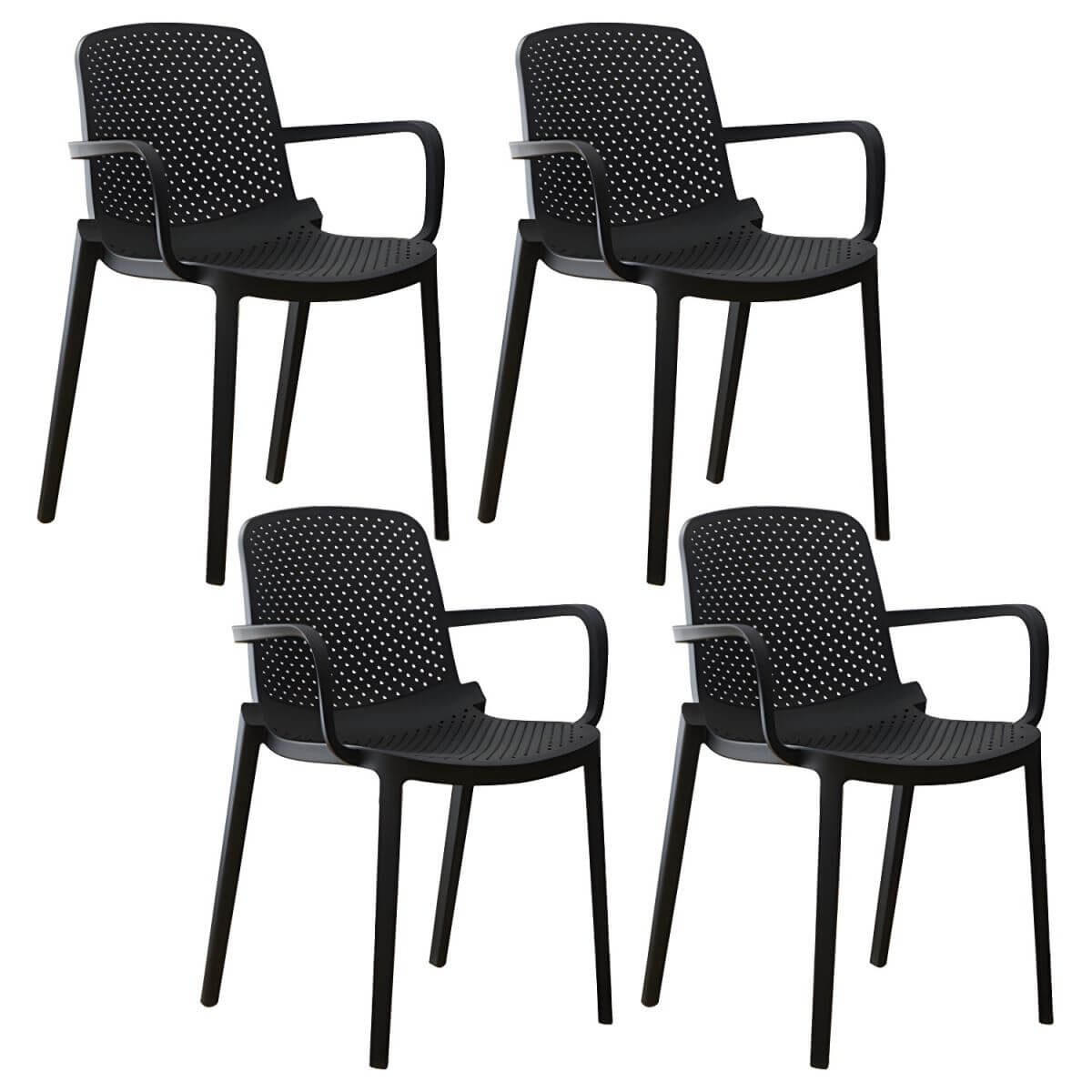 Acrylic modern plastic dining chair with solid back, 32 inches high, ideal for restaurant seating