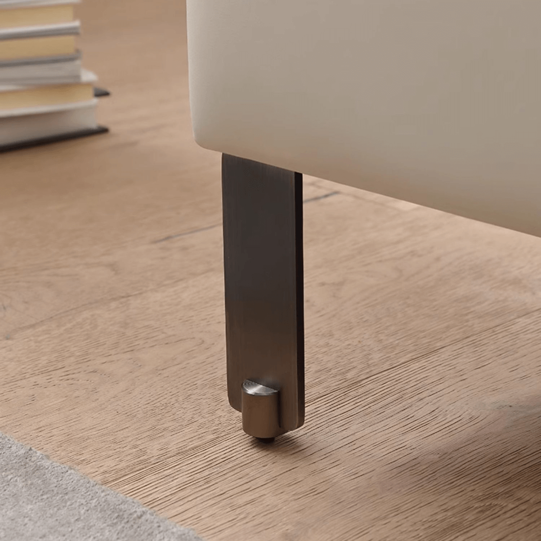 Cream white ergonomic sofa with transformable comfort and contemporary design