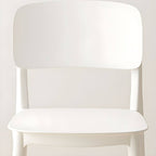 Scandinavian style stackable plastic and acrylic side chair for kitchen and dining