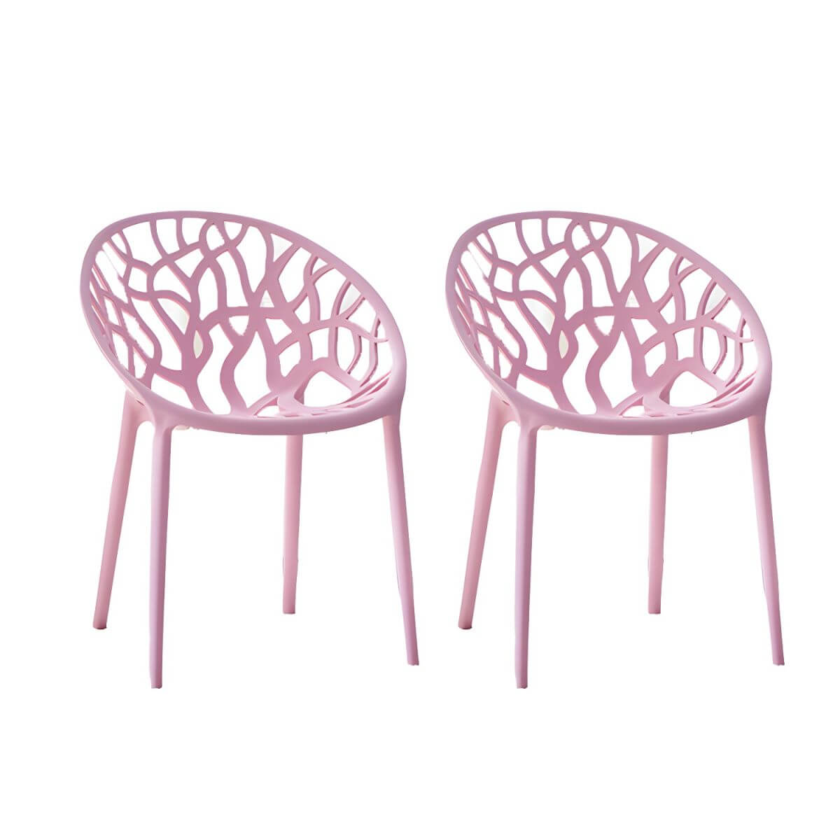 Scandinavian style sloped arm chair made of plastic and acrylic, ideal for kitchen and dining areas