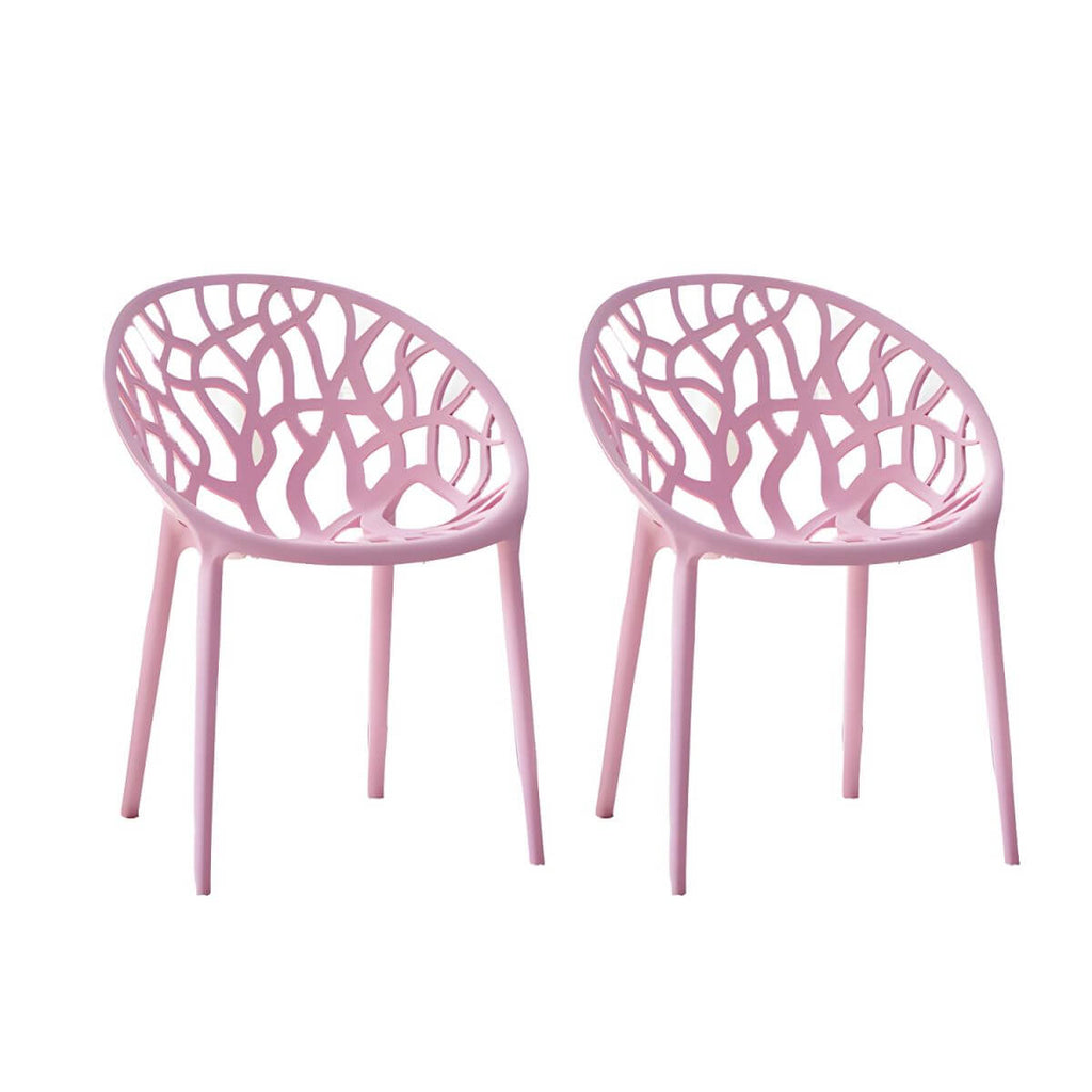 Scandinavian style sloped arm chair made of plastic and acrylic, ideal for kitchen and dining areas