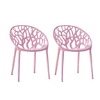 Scandinavian style sloped arm chair made of plastic and acrylic, ideal for kitchen and dining areas