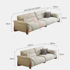 Modern green and white sofa with soft tech fabric, perfect for a cozy living room