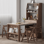 Space-saving folding table perfect for dining and work in small cozy homes