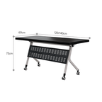 Foldable minimalist conference table perfect for business meetings and training sessions