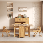 Scandinavian-inspired folding table designed to save space, ideal for family meals and gatherings main product image