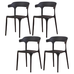 Nordic Armrest Stackable Acrylic Chair with Acrylic Legs for Dining Room Dining Chairs