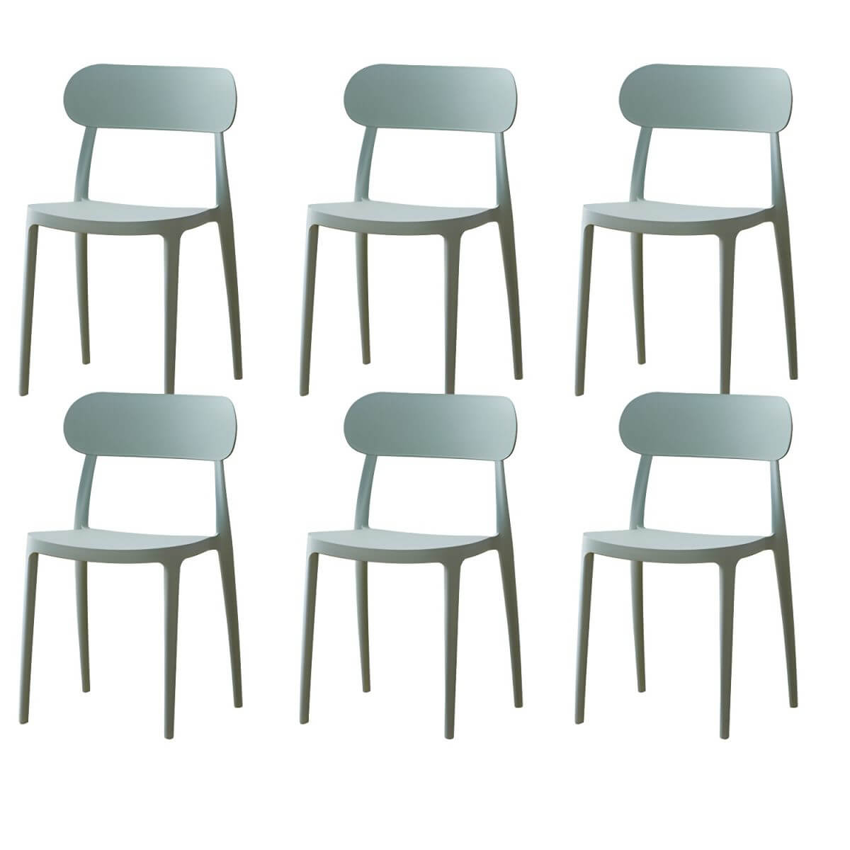 Modern Scandinavian dining chair made of plastic and acrylic, perfect for kitchen and dining areas