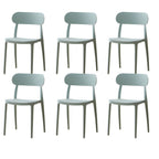 Modern Scandinavian dining chair made of plastic and acrylic, perfect for kitchen and dining areas