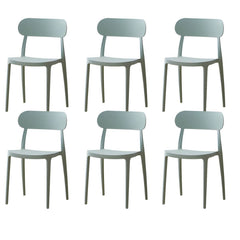 Modern Scandinavian Plastic & Acrylic Kitchen & Dining Chair Dining Chairs