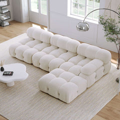 Velvet  3 Seaters Left or Right Hand Facing Sofa & Chaise