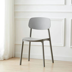 1 Piece Scandinavian Plastic & Acrylic Open Back Kitchen & Dining Side Chair Dining Chairs