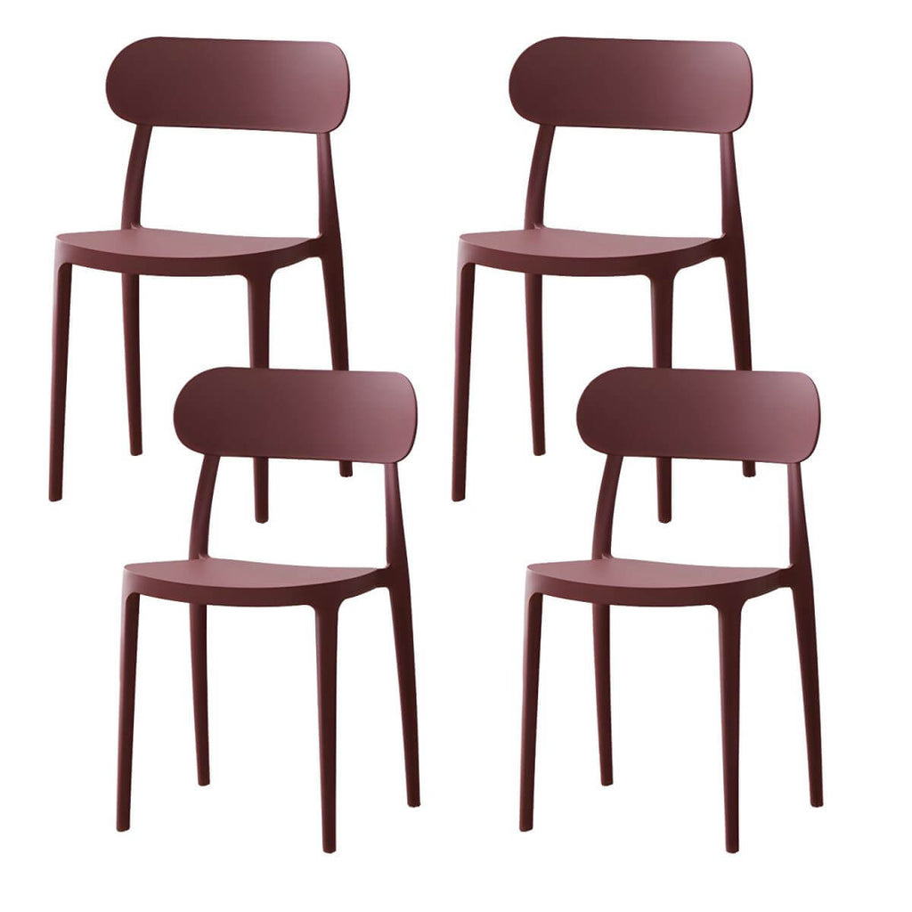 Modern Scandinavian dining chair made of plastic and acrylic, perfect for kitchen and dining areas