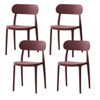 Modern Scandinavian dining chair made of plastic and acrylic, perfect for kitchen and dining areas