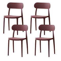Modern Scandinavian Plastic & Acrylic Kitchen & Dining Chair Dining Chairs