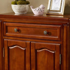 48" Vintage Solid Wood Shoe Cabinet With Louver Doors