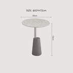 Modern terrazzo coffee table with stylish design, perfect for cozy living spaces