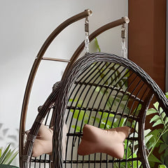 Waterproof Tropical Porch Swing with Stand Alloy with Pads & Chain & Stand Porch Swings