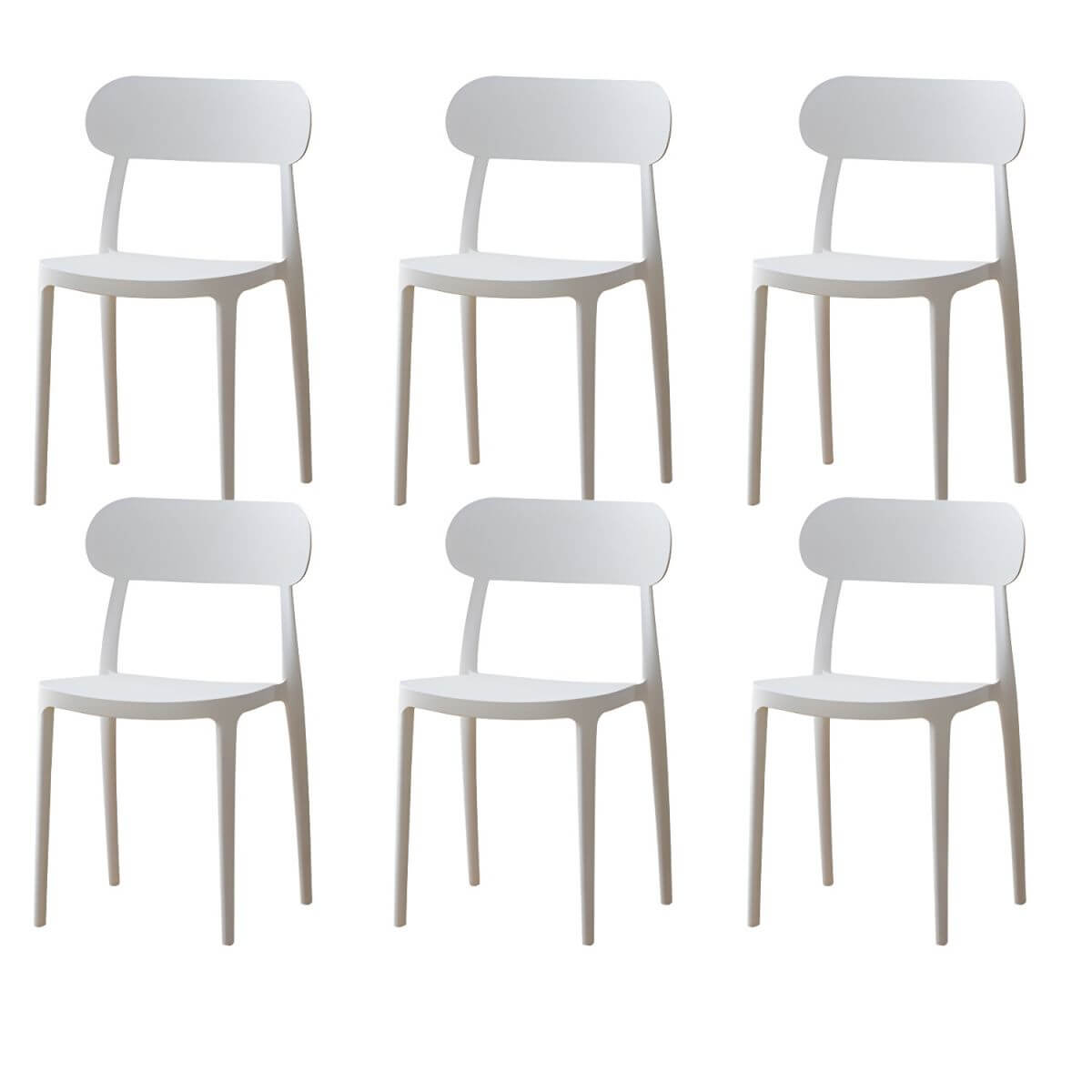 Modern Scandinavian dining chair made of plastic and acrylic, perfect for kitchen and dining areas