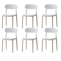 Modern Scandinavian Plastic & Acrylic Kitchen & Dining Chair Dining Chairs