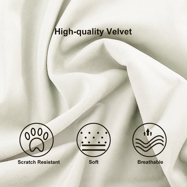 Modern green curved velvet sectional sofa with pillows, 4-seater upholstered couch, 109 inches long