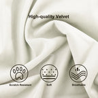 Modern green curved velvet sectional sofa with pillows, 4-seater upholstered couch, 109 inches long