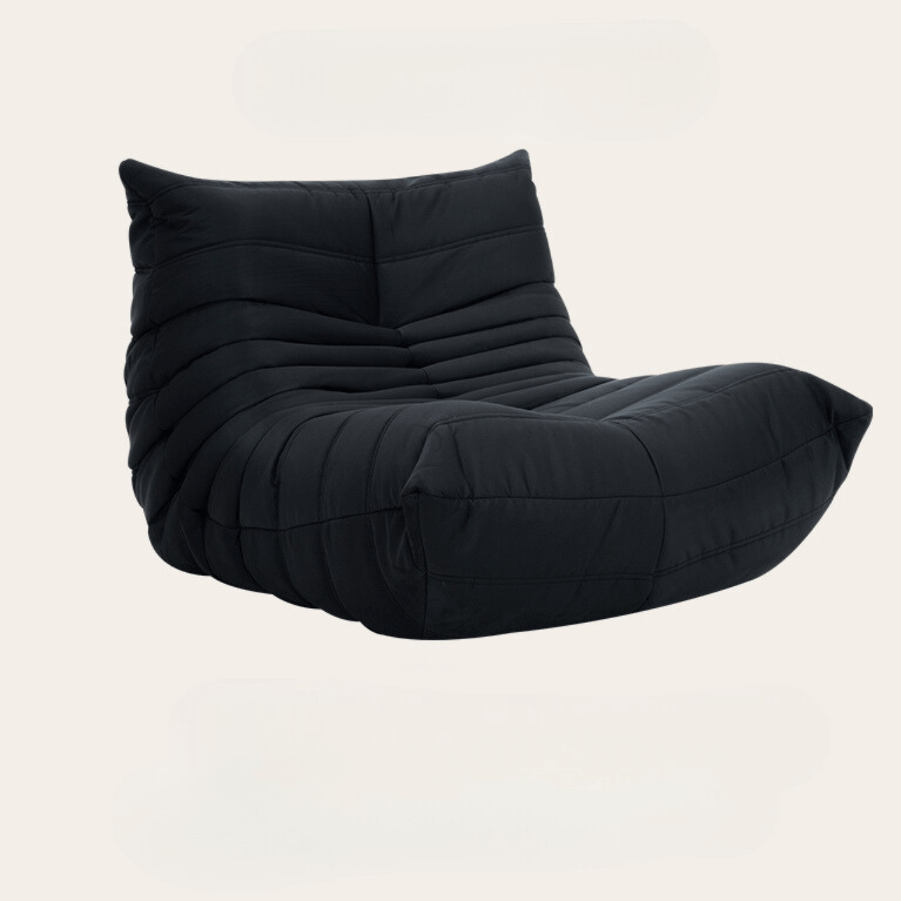 Kids' suede furry caterpillar lounge chair and single Togo sofa available in multiple colors