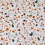 Nordic-Inspired Terrazzo Coffee Table - Unique Round Design with Quality Wooden Legs