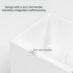 Luxurious 63-inch white acrylic bathtub for deep soaking experiences