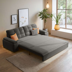 Modern Convertible Sleeper Sofa Bed with Storage Pull Out
