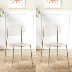 Contemporary Acrylic Dining Chair for Living Room and Kitchen Dining Chairs