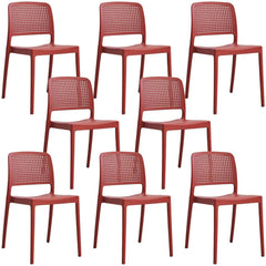 Modern Stackable Plastic & Acrylic Side Chair for Kitchen & Dining Dining Chairs