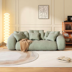 Bean Bag Style Pet-friendly Folding Floor Velvet Sleeper Sofa Bed