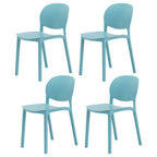 Stackable Nordic dining chair with acrylic legs and ergonomic backrest for modern dining rooms