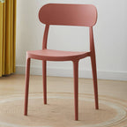 Modern Scandinavian dining chair made of plastic and acrylic, perfect for kitchen and dining areas